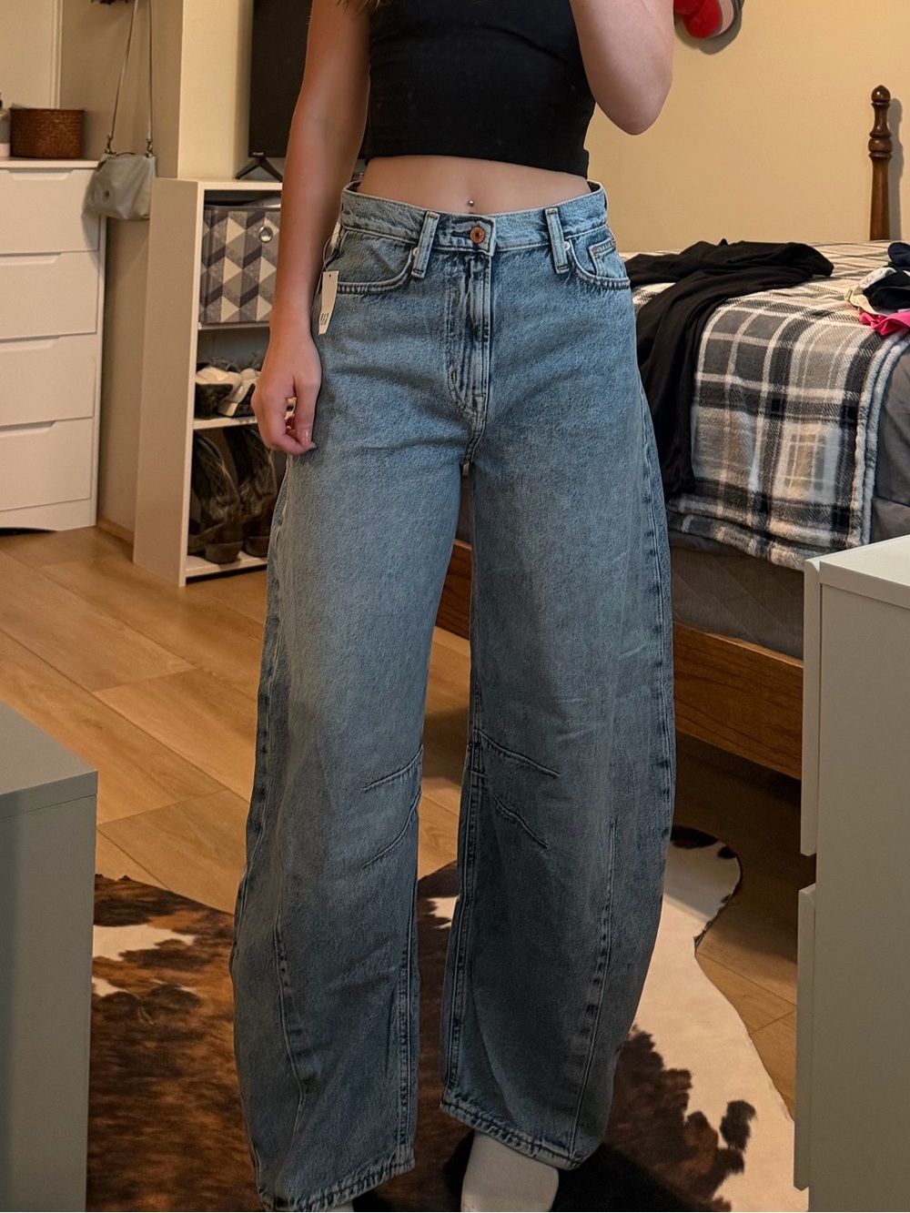 GAP Light Blue High-Rise barrel Jeans